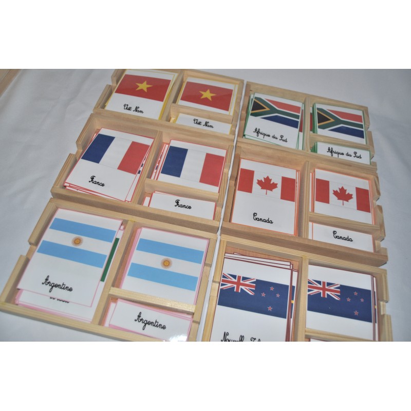 2 louveteaux homeschoolers: Cartes de nomenclature drapeaux du monde