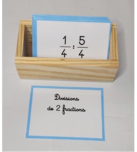 Divisions de 2 fractions